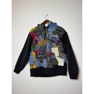 Supreme patchwork zip up jacket